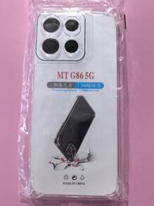 1 pieza Funda transparente anti-caída de cuatro esquinas, adecuada para teléfonos inteligentes de la serie /INFINIX/, funda de teléfono transparente anti-caída de cuatro esquinas, funda de teléfono, cubierta protectora de teléfono, carcasa de teléfono, funda de teléfono, funda de teléfono anti-caída, funda de teléfono transparente, funda de teléfono minimalista, funda de teléfono de unicolor, funda de teléfono transparente, funda de teléfono TPU anti-caída (anti-caída de grado militar)