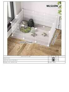 Pet Fence Turtle Anti-Escape Net, No Drilling Required, Removable Balcony Tortoise Enclosure Barrier Fence - Multicolor - View 17