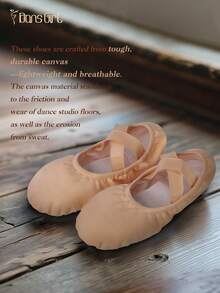 DonsGirl 1双女士专业芭蕾舞鞋 - 透气轻便帆布鞋，适合现代舞/古典舞和瑜伽 - 淺粉色 - 查看 3