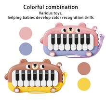 1pc Baby Musical Toy, Cartoon Piano Toy, Bear Piano, Early Education Children Toy, Suitable For Infants 0+ Months (Batteries Not Included) - Multicolor - View 5