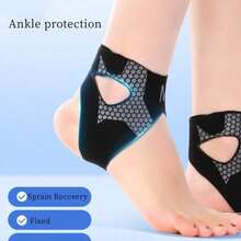 1PC Ankle Brace Adjustable Compression Ankle Support Elastic Ankle Guard Pain Relief Strap Basketball Ankle Brace Support - Multicolor - View 5