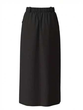 Plusstorlek Dam Enfärgad Pocket Maxi Casual Kjol