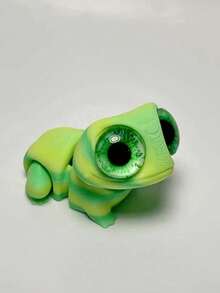 1 个迷你可爱青蛙动物模型玩具，具有逼真的眼睛和可移动的关节 - 青少年艺术家的桌面装饰 - 玩具和游戏 > 玩具公仔和玩偶套装 > 游戏动物玩偶 - 房间装饰，完美的万圣节和圣诞节礼物（眼睛颜色随机） - 彩色 - 查看 2