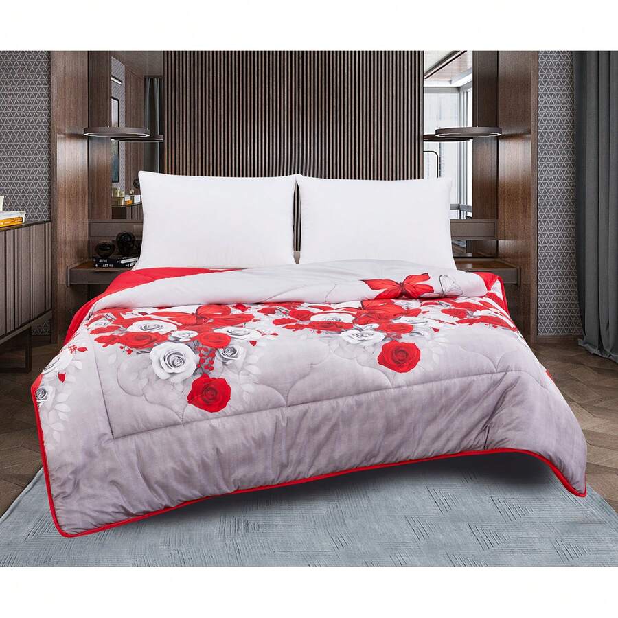 Edredón Nórdico Reversible Bicolor,100% Relleno de Fibra Siliconada,Duvet Microfibra,Tacto Suave y Confortable de Microfibra 300g/m²,Diseño Reversible con un Lado Liso y Otro Estampado,Disponible en 4 Medidas (Cama 90/105/135/150) - Color 17 - Ver 1