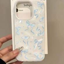 Funda de pantalla completa con diseño de meteorito brillante y textura antideslizante, compatible con phone 16 Pro, 15 Plus, 14, 12 y 11. Ideal como regalo de Año Nuevo, Pascua o un detalle especial para amigos y familiares. - Blanco - Ver 6