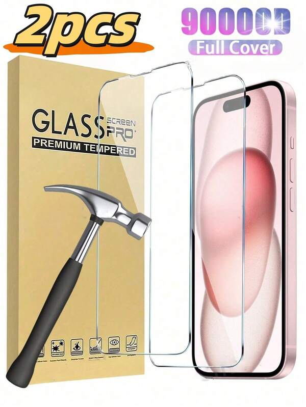 2pcs Mobile Screen Protectors Tempered Glass Film For IPhone16 /16Plus /16Pro /16ProMax /15 /14 /13 /12 /11Pro Max /X XS XR Mini 7 8 14 Plus Screen Protector For 14 /15ProMax Glass Screen Protectors Of The Same Model, Including High-Definition Transparent, Bubble Free, Scratch Resistant, Screen Protector, And Full Coverage Screen Glass Film, Are Designed To Protect The Screen.