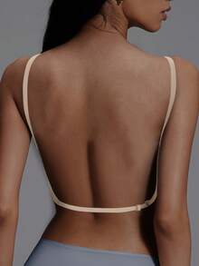 1/2 Pcs Seamless Backless Wireless Bra - 3-Way Cross-Back Design, Removable Pads & Adjustable Straps, Elegant Everyday Undergarment For Women, Comfortable Undergarment, Sleek Underwear, Smooth Texture - 彩色 - 查看 4