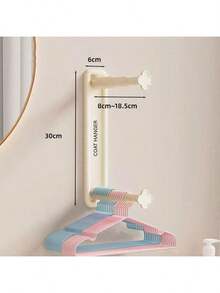 1pc Wall Mounted Retractable Hanger Storage Rackk, Multifunctional Hanger For Belts, Ties And Bags Decorations Decor Festival Decor Room Decor Home Decor Decor Bedroom Decor