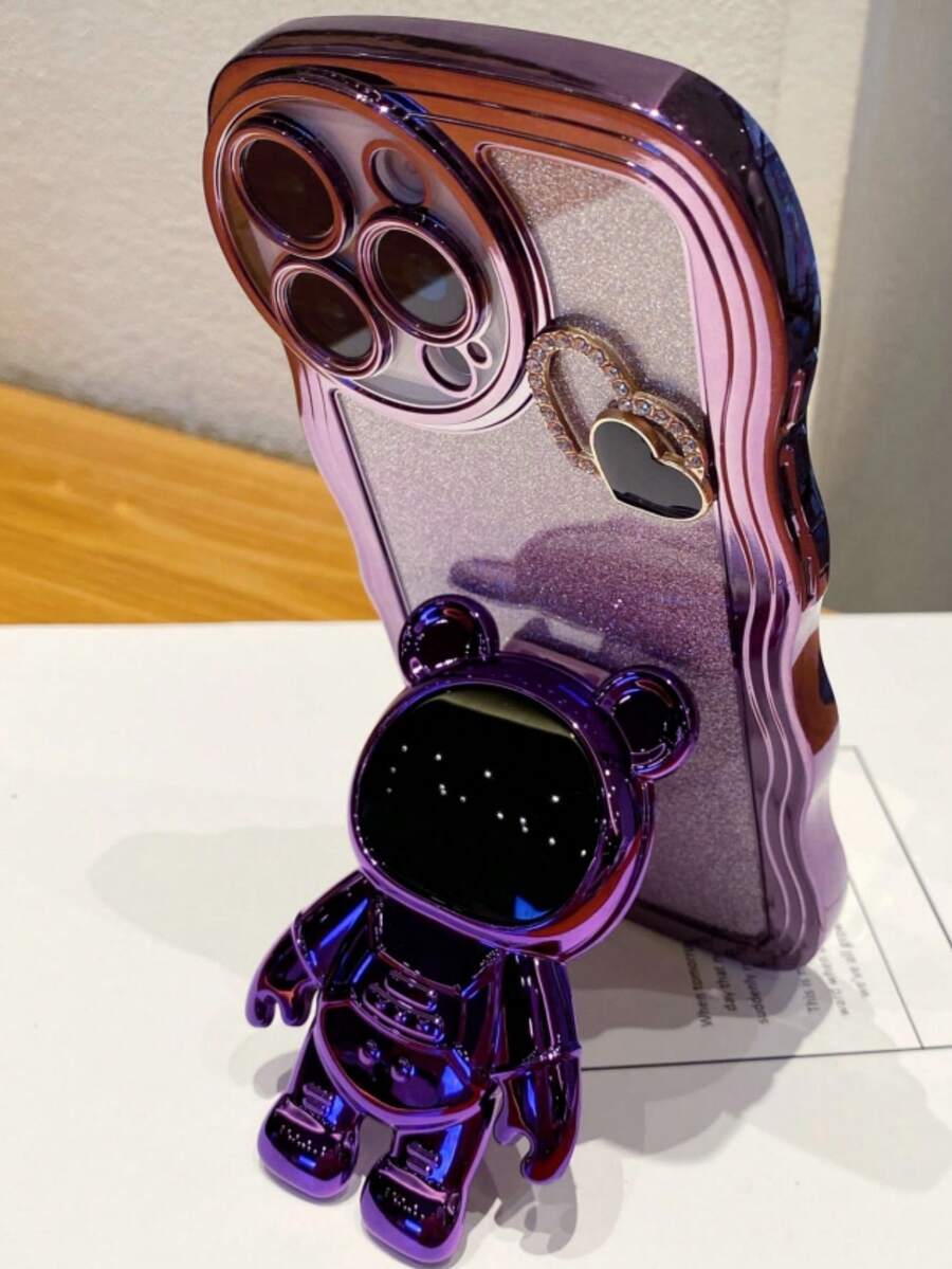 (支架式)波浪纹手机壳,兼容 17 Pro Max,电镀防震高端保护壳,防尘加固边角,奢华手机壳,兼容三星Galaxy S24 Ultra/S24 Plus/S24/S23 Ultra/S23 Plus/S23/S22 Ultra/S22 Plus/S22/S21 Ultra/S21 Plus/S21 FE/S23 FE/S20 Ultra/S20 Plus/S20 FE,兼容OPPO A5x/C1 2 3 4 5 6 7 8 9/9 8 7 6 5 4 3 2 1,兼容OPPO A1 2 3 4 5 6 7 8 9 9 8 7 6 5 4 3 2 1,防水防摔防刮。耐腐蚀国际版,非国内版 - 紫色 - 查看 1