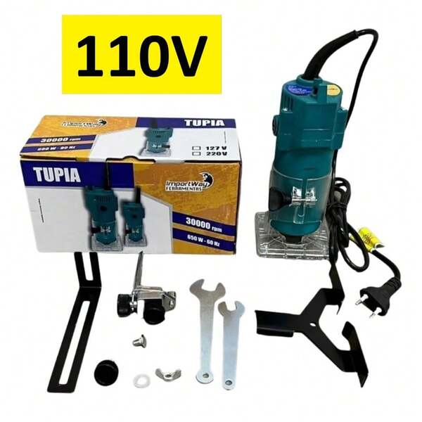 Tupia Elétrica 650w 6mm 30000rpm 110v Importway IWTUP110