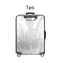 3pcs Transparent Heavy-Duty Scratch-Resistant Waterproof Suitcase Protective Cover