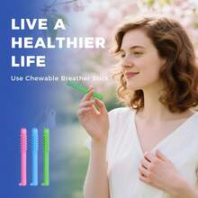 3Pcs Chewable Breather Sticks For Quitting Smoking - Fruity Craving Relief, Oral Fixation Quit Smoking, Quit Smoking Chew Sticks Replacement, Stop Smoking Aid - Hồng - Xem 7