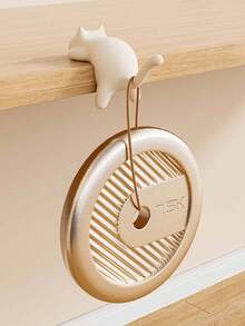 3/2pcs Cat Shaped Backpack Hooks, Seamless Edge, No Drilling Required, Multi-Functional Desk Side Bag Hanger For Student Desks. Desk Side Bag Hooks, Foldable Bag Hanger, Foldable Desk Hooks, Office Desk Side Hooks, Ladies Handbag Hooks. Lightweight Handbag Hooks - Backpack Hooks, Student Desk Bag Hanger, Sturdy And Durable Desk Hooks, Convenient For Keeping Handbags Clean And Tidy.