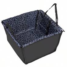 Cubierta impermeable para asiento de coche de perro, cojín acolchado para mascotas de doble capa y grosor, plegable y almacenable para jaula de coche