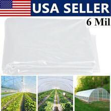 6 Mil 5 Year Clear Greenhouse Plastic Film Sheeting Cover UV Resistant Poly Tarp, For Gardening, Farming, Agriculture, Clear, Multple Size Are Available, Anti-Fogging, Heat Preservation, Anti-Static, Non-Sticky - trắng - Xem 11