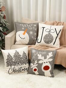 Gray Christmas Tree Snowman