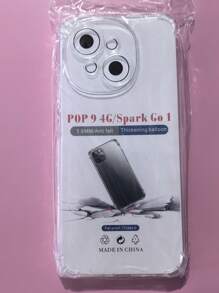 1 pieza Funda transparente anti-caída de cuatro esquinas, adecuada para teléfonos inteligentes de la serie /INFINIX/, funda de teléfono transparente anti-caída de cuatro esquinas, funda de teléfono, cubierta protectora de teléfono, carcasa de teléfono, funda de teléfono, funda de teléfono anti-caída, funda de teléfono transparente, funda de teléfono minimalista, funda de teléfono de unicolor, funda de teléfono transparente, funda de teléfono TPU anti-caída (anti-caída de grado militar)