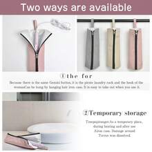 1pc Hair Styling Tool Travel Bag With Heat Resistant Mat, Suitable For Flat Iron, Straightener, Curling Iron And Hair Care Accessories, With External Pocket, Portable Storage Pouch