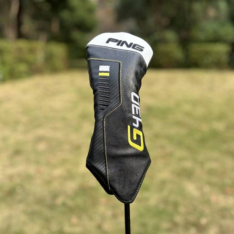 Bộ bọc đầu gậy golf – Bọc đầu gậy bằng chất liệu PU chống thấm nước dành cho gậy gỗ golf, bảo vệ gậy driver và gậy fairway (1 chiếc, màu đen) - màu đen - Xem 7