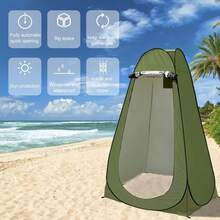 Portable Outdoor Pop-Up Privacy Tent, Camping Shower Toilet, Changing Room, Hiking Camping - Green - View 10