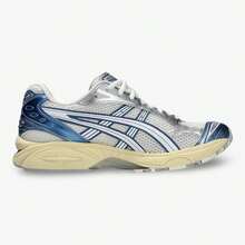 (Para Hombres) ASICS Gel Kayano 14 "Crema / Azul Metálico" (2024) 1203A537-102 - Azul - Ver 2