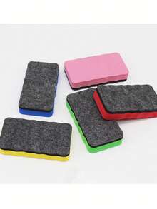 1/5/20片EVA毛毡布白板擦彩色儿童长方形磁性板擦文教黑板擦 - 彩色 - 查看 2