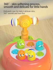 New Cartoon Whack-A-Mole Early Educational Toy For Toddlers, Develops Baby's Hand-Eye Coordination Hitting Game, Cute Interactive Educational Pounding Toy, Infant Learning Gift, Baby's Christmas, Halloween, Thanksgiving Birthday Present - Multicolor - View 5