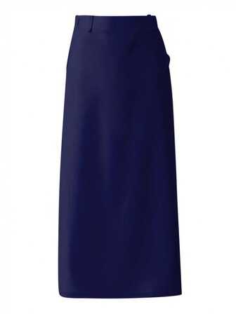 大码女式纯色口袋长款休闲裙