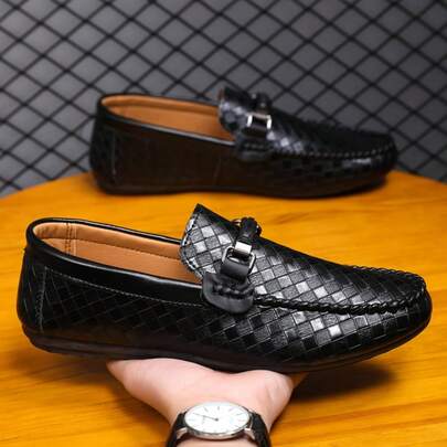 Mocassini casual da uomo, versatili nuovi mocassini slip-on da barca, scarpe sciatte, scarpe da barca in pelle, scarpe casual piatte, scarpe formali d
