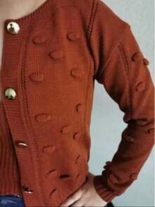 Winter Coat Knitted Cold Weather Blouse Cardigan Style Casual Party Knitwear Women's Clothing - 陸地海岸 - 查看 2