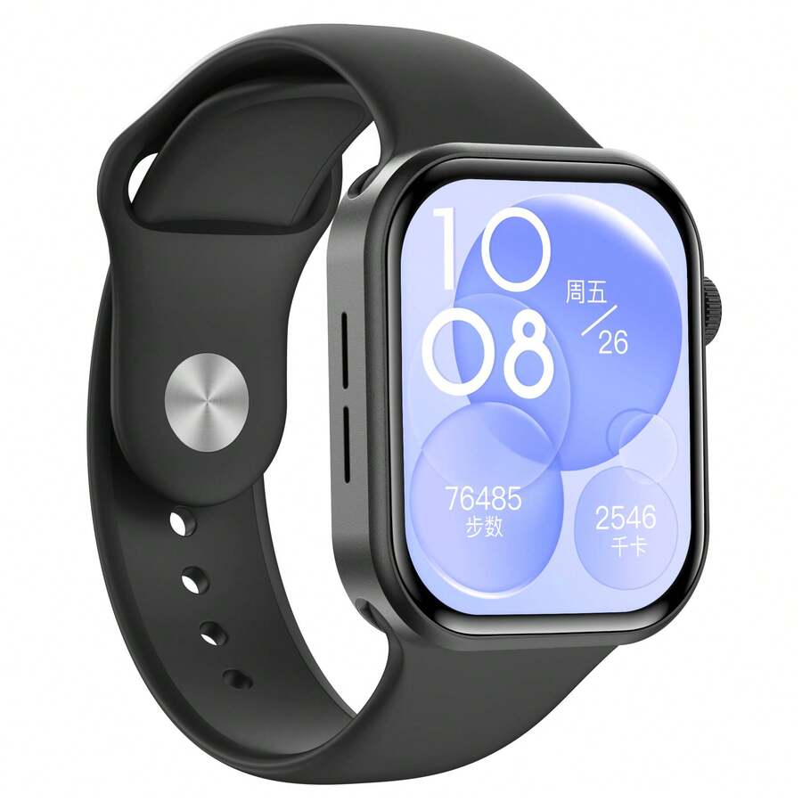 Smart Watch Fit 3 Pantalla Amoled Reloj Inteligente Con 3 Correas Sport Gym, Notifcaciones, llamadas, Desportes, Elegante Sofisticado, - Negro - Ver 1