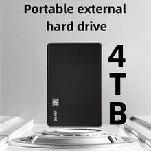 4TB Portable External Hard Drive, High-Capacity And High-Speed External Portable Hard Drive, Suitable For All Types Of Laptops, Students, Professionals, Supporting File/Video/Music Storage Expansion Backup. - 4TB - View 2