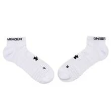 Under Armour Men's Women's Ankle Sports Socks, Casual Everyday Socks, Outdoor Travel Socks, Fitness Training Sports Socks 25510205-100 - White - View 2