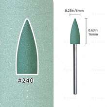 hytoos 1/10 Mũi khoan móng tay bằng silicon 3/32" Đầu mài xoay làm sạch biểu bì cho tiệm làm móng nghệ thuật - Nhiều màu - Xem 12