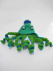 1 Piece Men's Hat Cute And Cool Crochet Octopus Hat With Tentacles - Handmade Knitted Animal Costume Accessory Festival Party Funny Hat - Multicolor - View 6