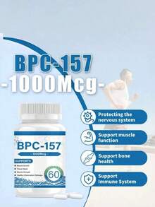 BPC157 1000 Microgram Capsules Support Muscle Strength And Tissue Repair Dietary Supplement 60 Capsules Come And Experience Changes BPC157 1000 Microgram Capsules Brings Now!Non-GMO, Gluten Free - Khác - Xem 3