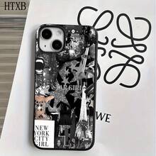 Fundas protectoras con diseño de cinco puntas y orificios grandes. Compatibles con phone 16 Pro, 15 Pro, 14, 14 Plus, 14 Pro, 13, 13 Pro, 12 Pro y 11 Pro. Perfectas para cumpleaños y celebraciones. - Negro - Ver 5