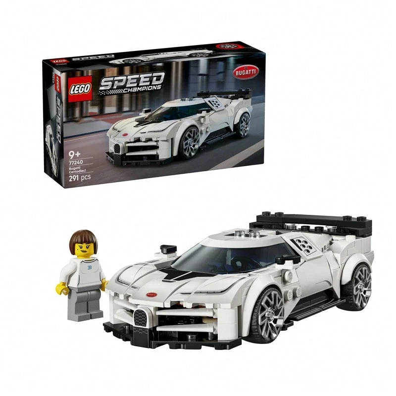 LEGO 乐高超级赛车系列 77240 布加迪 Centodieci 超级跑车积木玩具 - 彩色 - 查看 1