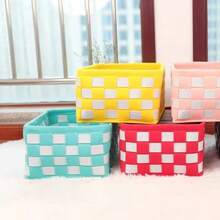 1 Stück/2 Stücke/3 Stücke Filz Aufbewahrungsboxen, vielseitiger Aufbewahrungsorganizer für die Rückkehr zur Schule, große Kapazität für Kleidung, Spielzeug, Bücher & Verschiedenes, zufälliger Stil Lieferung