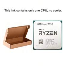 AMD Ryzen R5 3500X 3.6GHz 6-Core 6-Thread Cpu Processor 65W Socket AM4 New But No Fan - White - View 3