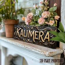 16x4 Inch Vintage Greek Good Morning Metal Wall Plaque, 1pc, Retro Gold Letter & Leaf Pattern Iron Decorative Board, Farmhouse Style Art, Random Hole Design - Multicolor - View 4