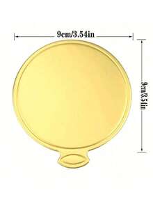 10/50/100 piezas Mini bases para pasteles, set de bases de papel doradas redondas pequeñas para mousse, moldes para cupcakes, bandejas para exhibir postres, posavasos desechables, adecuados para bodas, fiestas, días festivos - Multicolor - Ver 9