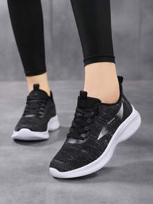 Women's Breathable Casual Sports Shoes, Lace-Up Non-Slip Casual Sports Shoes, Running Shoes
