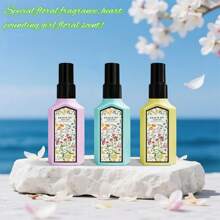 Dreamlike Floral Fragrance Mist Set, Limited Edition Aromatherapy Air Freshener For Indoor/Outdoor, Multi-Layer Uplifting Mist With Long-Lasting Natural Fresh And Alluring Essence, Releasing Elegant Jasmine, Gardenia And Lavender Scent, Ideal Gift For Dates, Parties, Gatherings, Travel, Holidays, Home, Hotel, Office