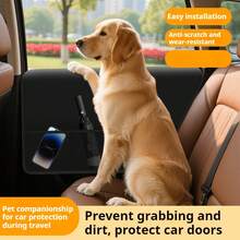 Dogs Car Door Protector Waterproof Pet Car Door Cover Anti Scratch Vehicle Door Protector Guard For Car Doors Dogs Claws,Dog Accessories - one-size - View 2