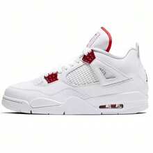 School Men's Basketball Runningshoes - 紅白色 - 查看 1