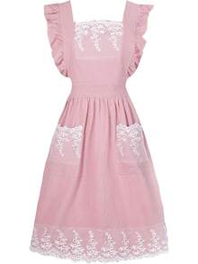 Disposable Chef Hats & Bibs, Aprons, Hair Covers - Pink - View 2