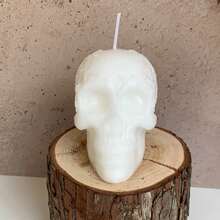 1pc Halloween Skull Scented Candle, Suitable For Indoor Halloween Parties And As Gifts, Can Also Be Used As Halloween Decorations, Creating A Spooky Atmosphere For Home Or Room Decor - Multicolor - View 11