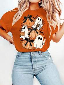 Women T-Shirts - Orange - View 1