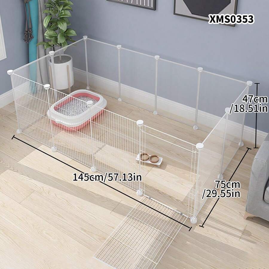 Pagar Hewan Kecil, Kandang Kucing, Anak Kucing, Anak Anjing, Anjing, Kelinci, Guinea Pig, Jaring Penghalang Anti-Kabur - MultiWarna - View 1